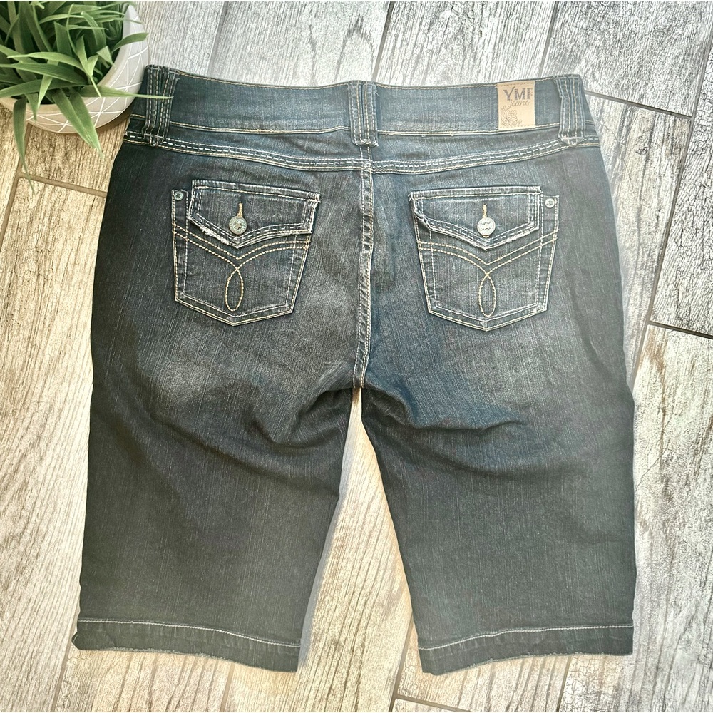 YMI Jeans Bermuda Shorts w/ Button Pockets - Picture 4 of 7